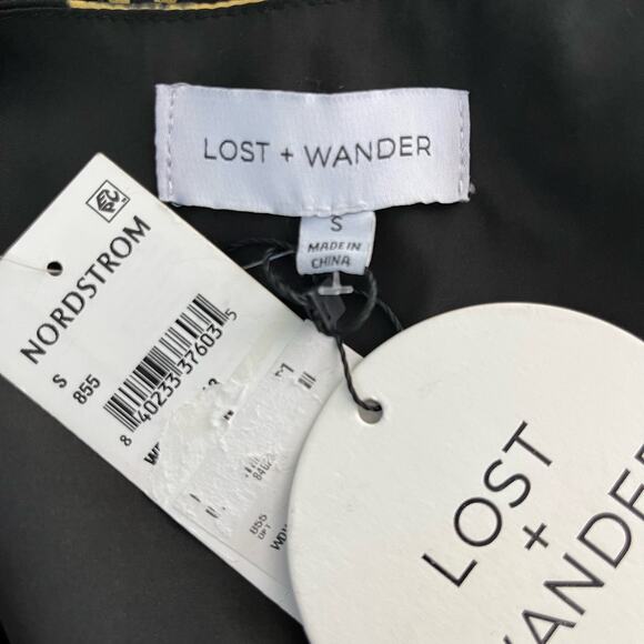 Lost + Wander Helena Sleeveless Black Tan Tiger V-Neck Midi Dress Small NWT - Picture 4 of 15